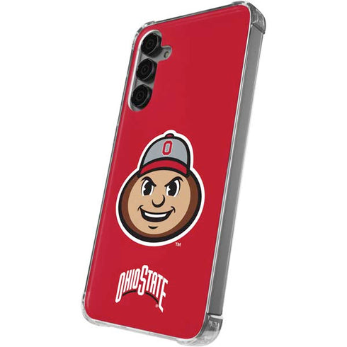 Ohio State University OSUBuckeyes Light Grey Galaxy S24 Plus Clear Case